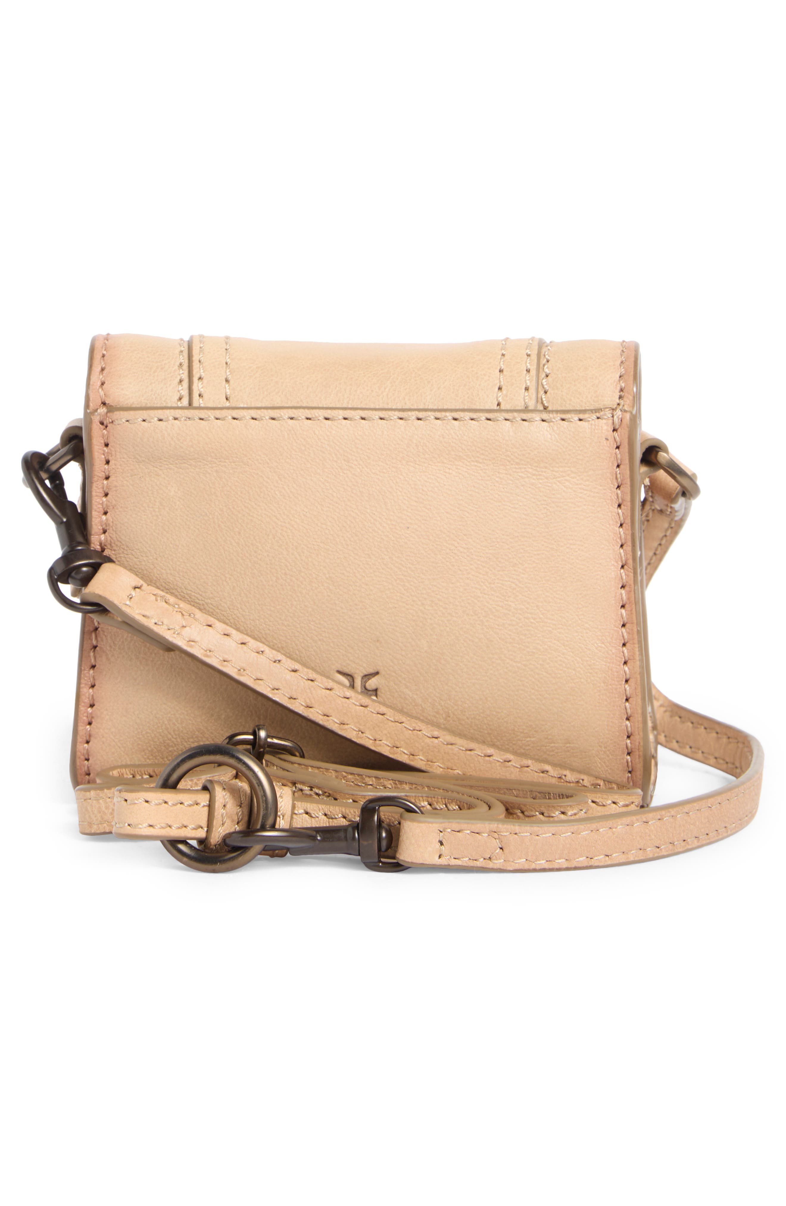 Frye Alex 4-Way Mini Leather Bag, Alternate, color, Beige