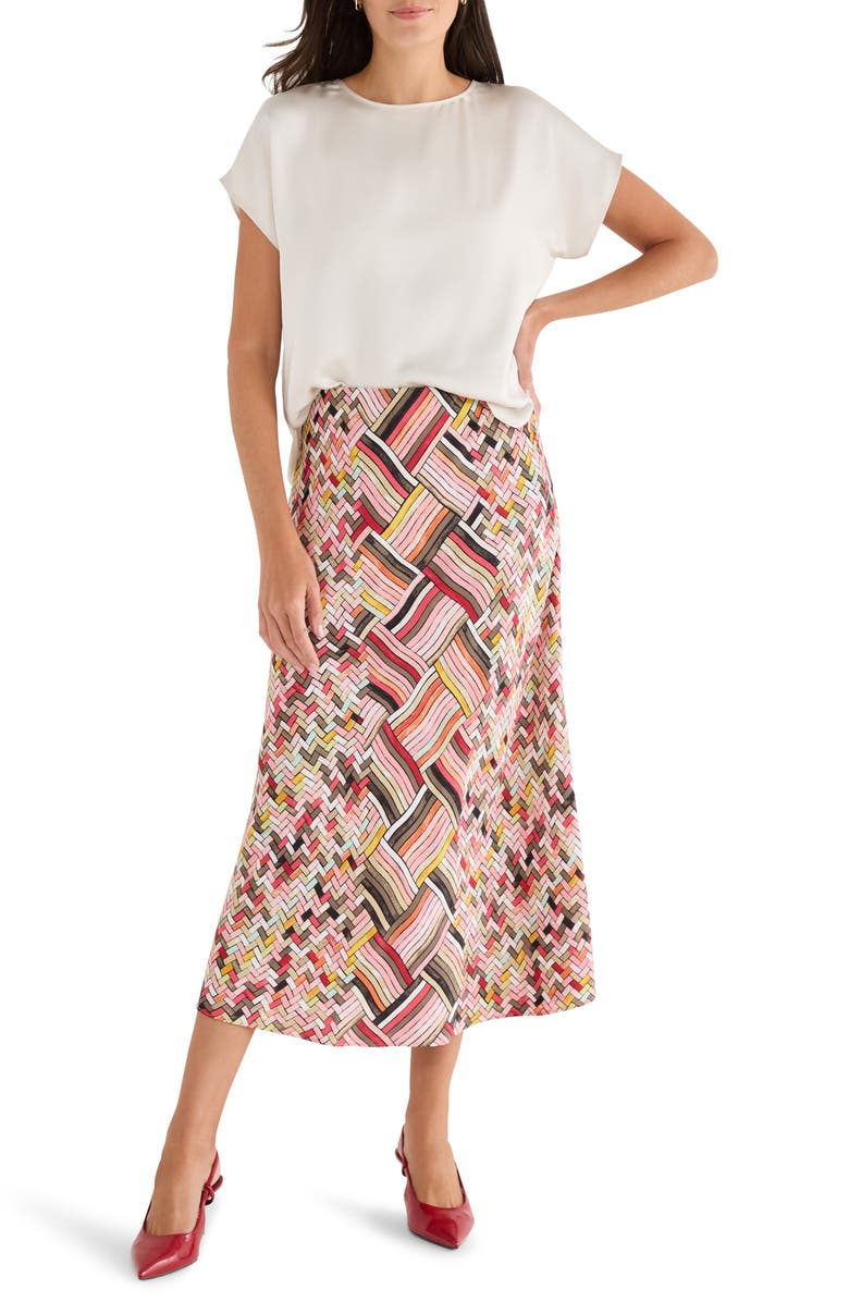 NIC+ZOE Colorweave Slip Skirt, Alternate, color, Pink Multi