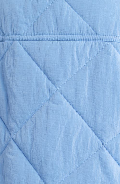 Thread & Supply Lightweight Puffer Vest In Blue