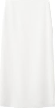 MANGO TEEN Side Slit Midi Skirt