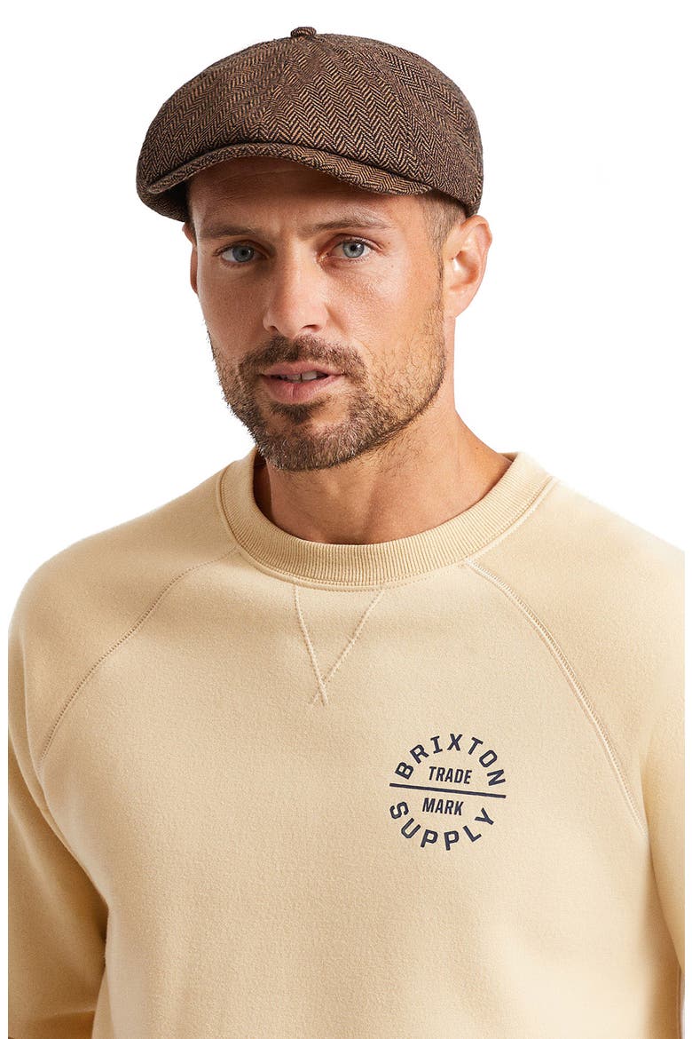 Brood Driving Cap, Main, color, BROWN/KHAKI