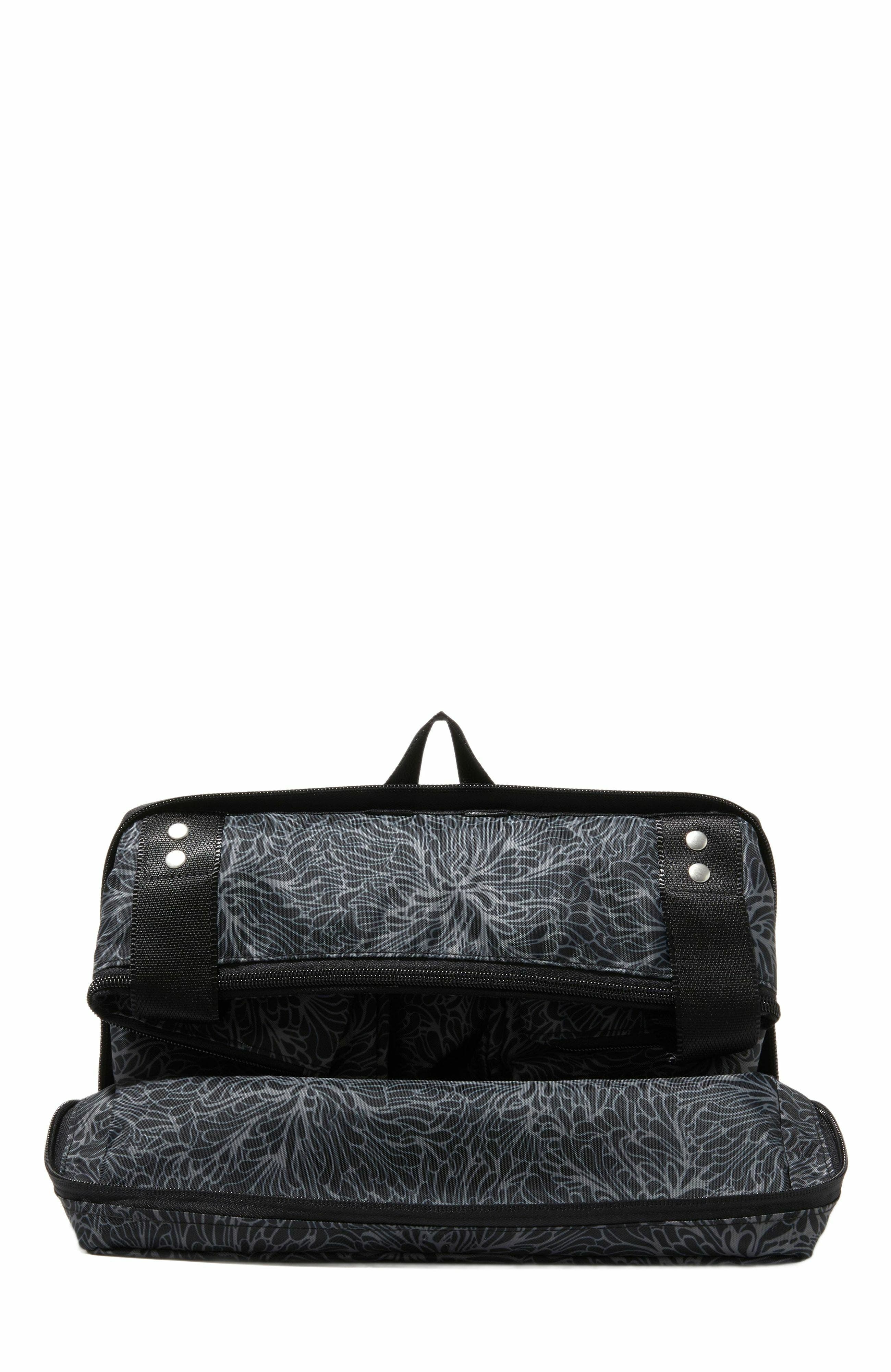 BAGGALLINI Carryall Expandable Packable Weekender Tote Bag, Alternate, color, Midnight Blossom