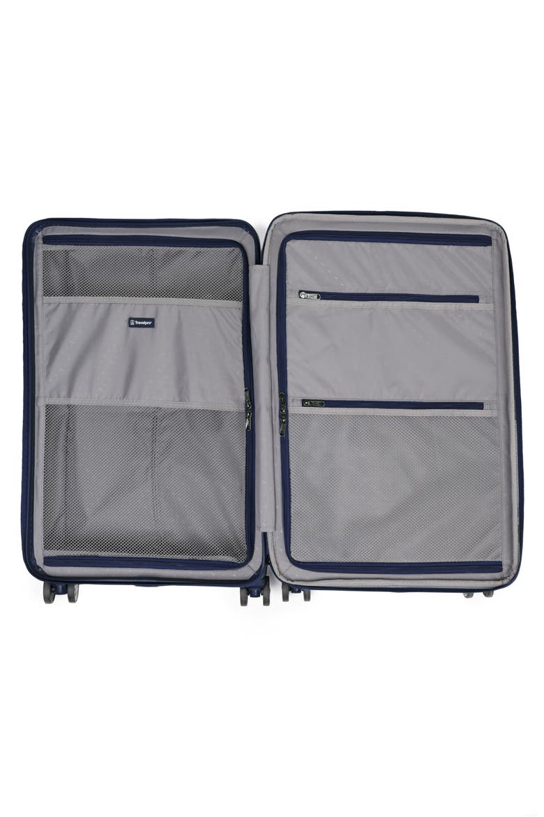 Rollmaster Lite 24 Inch Expandable Hardside Spinner Suitcase, Alternate, color, DARK NAVY BLACK BRUSHED