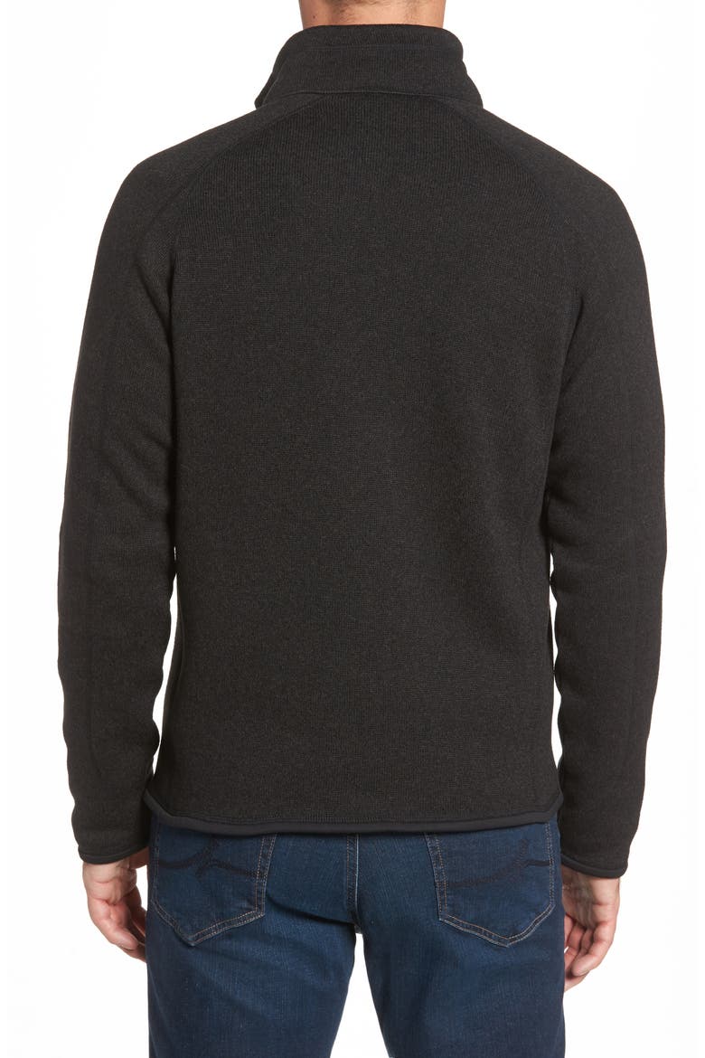 Better Sweater Zip Front Jacket, Alternate, color, BLACK