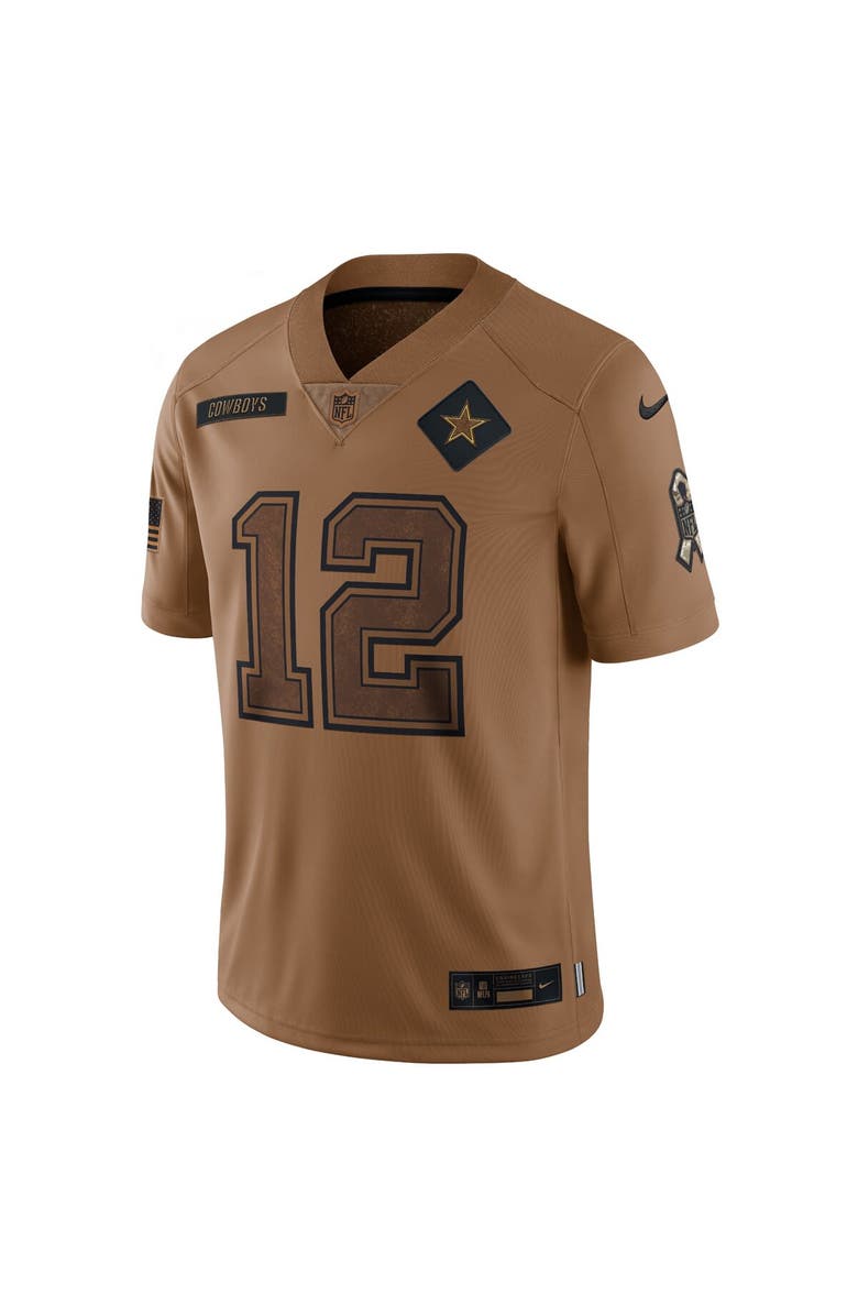 Nike Men's Nike Roger Staubach Brown Dallas Cowboys 2023 Salute To Service Retired Player Limited Jersey, Alternate, color,