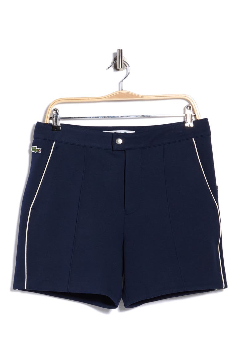 Pipe Trim Shorts, Main, color, NAVY BLUE
