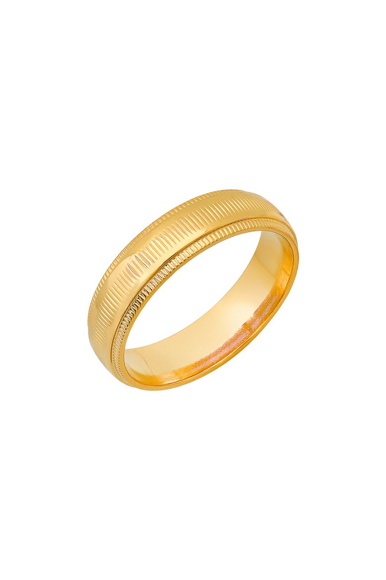 Men's Textured Band Ring, Alternate, color, METALLIC