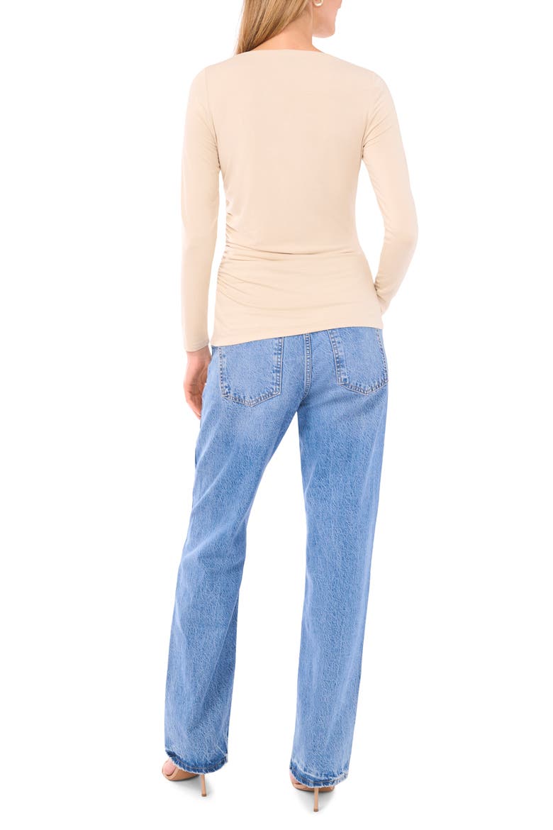 Boat Neck Long Sleeve Top, Alternate, color, OVERCAST