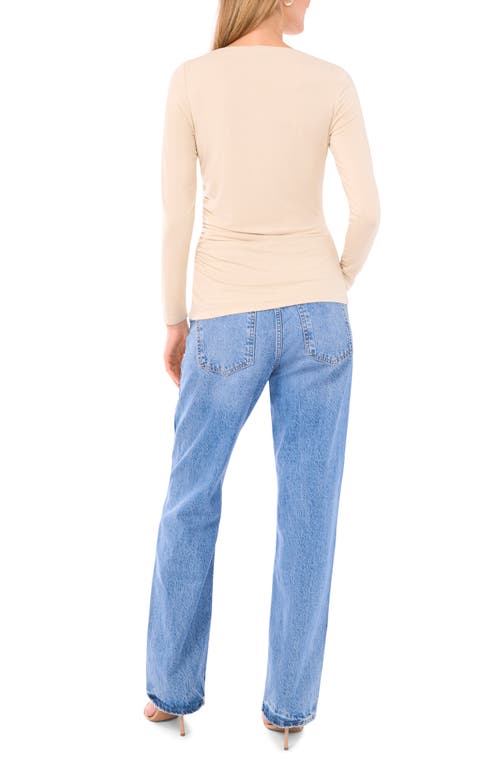 Halogen ® Boat Neck Long Sleeve Top In Gray