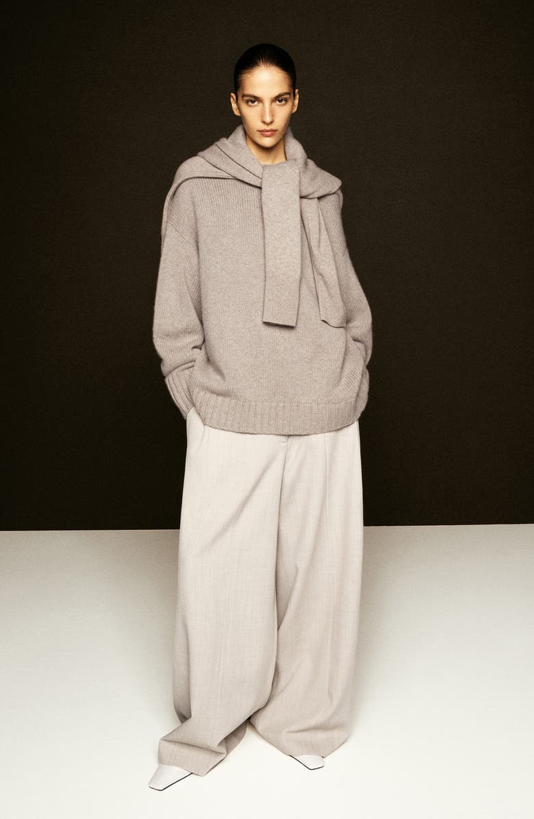 COS Oversize Cashmere Crewneck Sweater, Alternate, color,