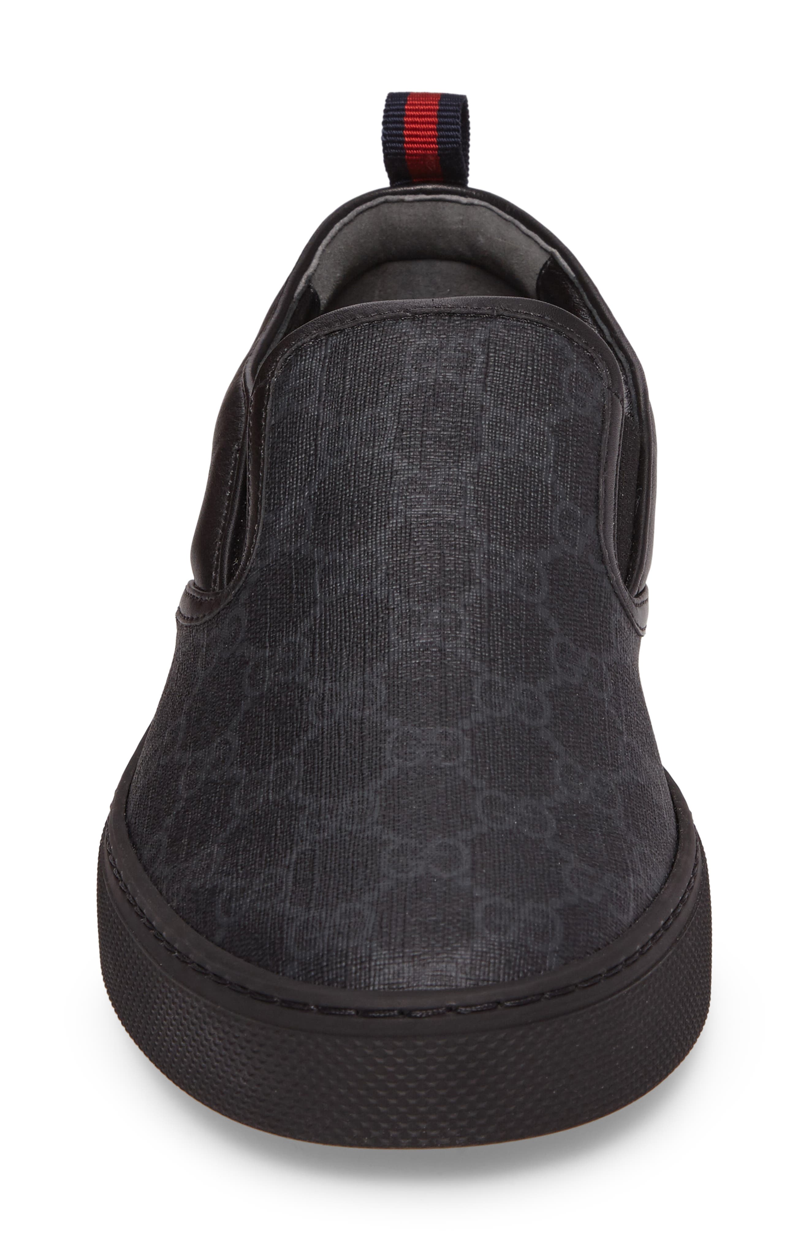 Gucci Slip-On, Alternate, color, Black Gg Supreme