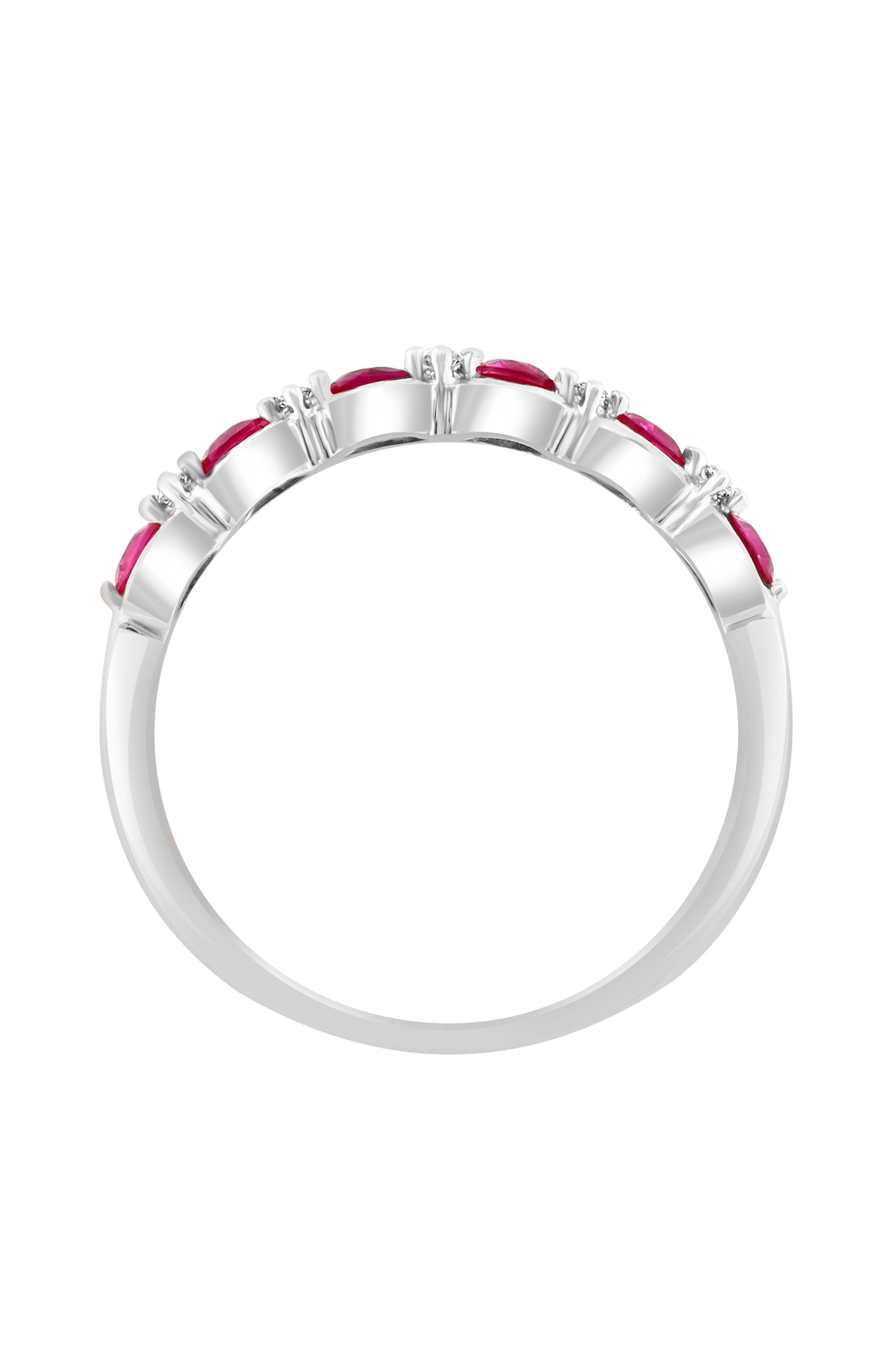 EFFY 14k Rose Gold Plated Ruby and Diamond Ring (Women) | Nordstromrack