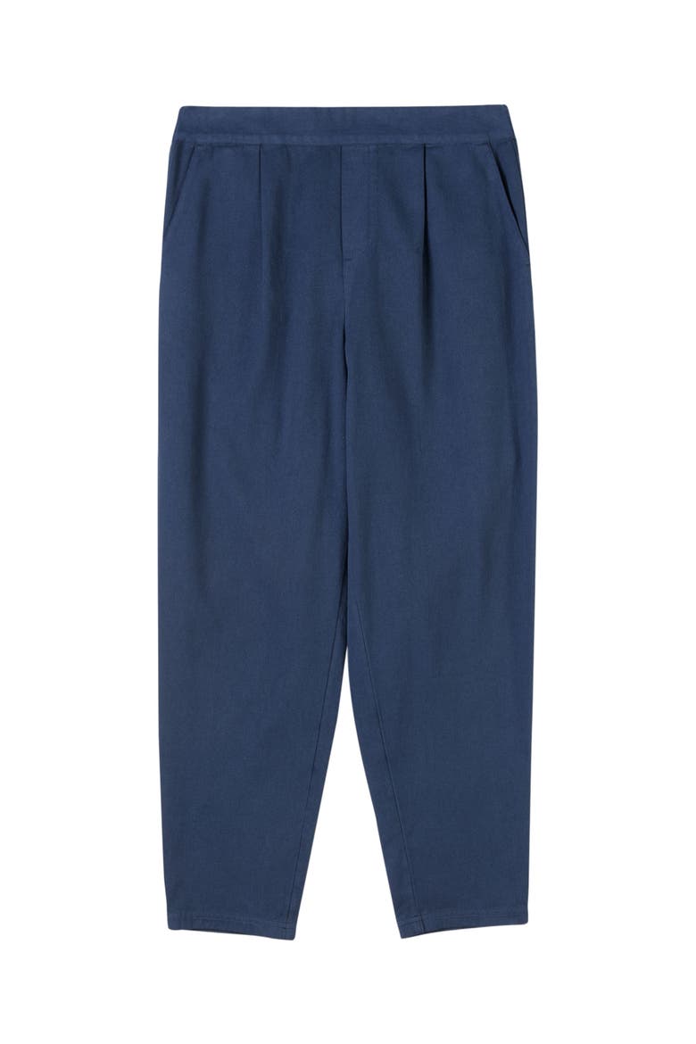 Twill Tapered Pull On Pants, Alternate, color, DARK NAVY