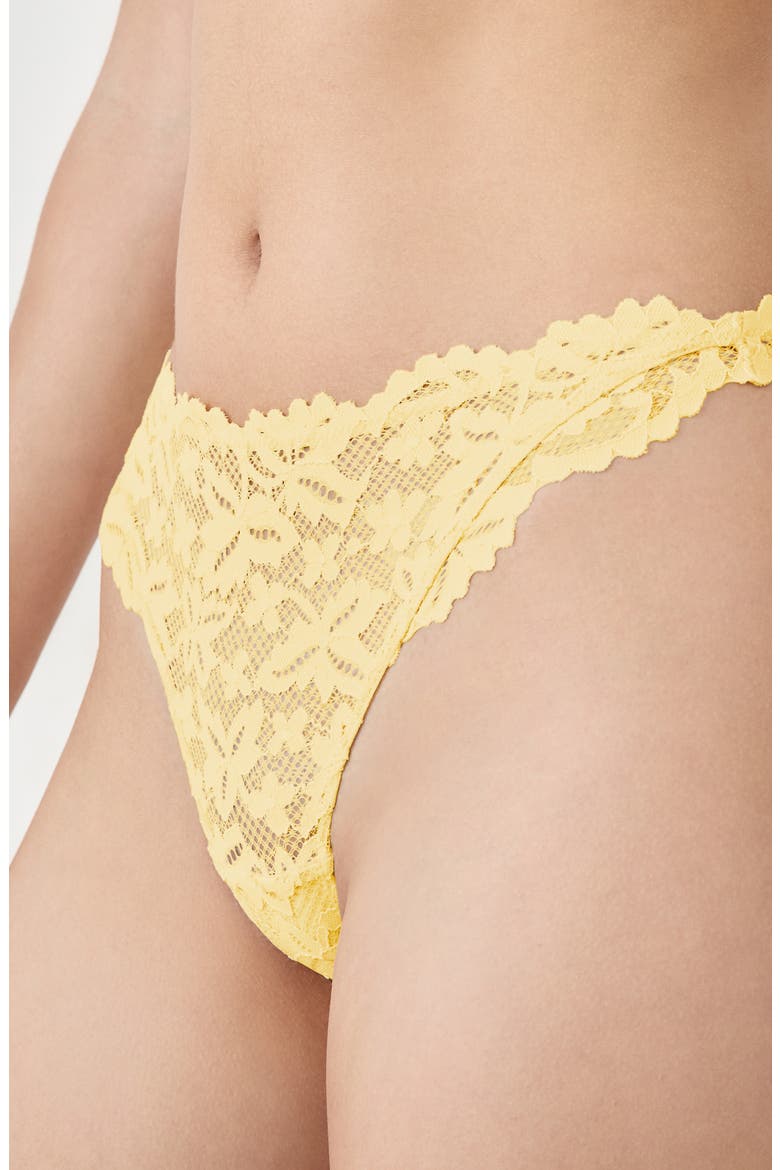 Legende Lace Tanga, Alternate, color, VANILLA