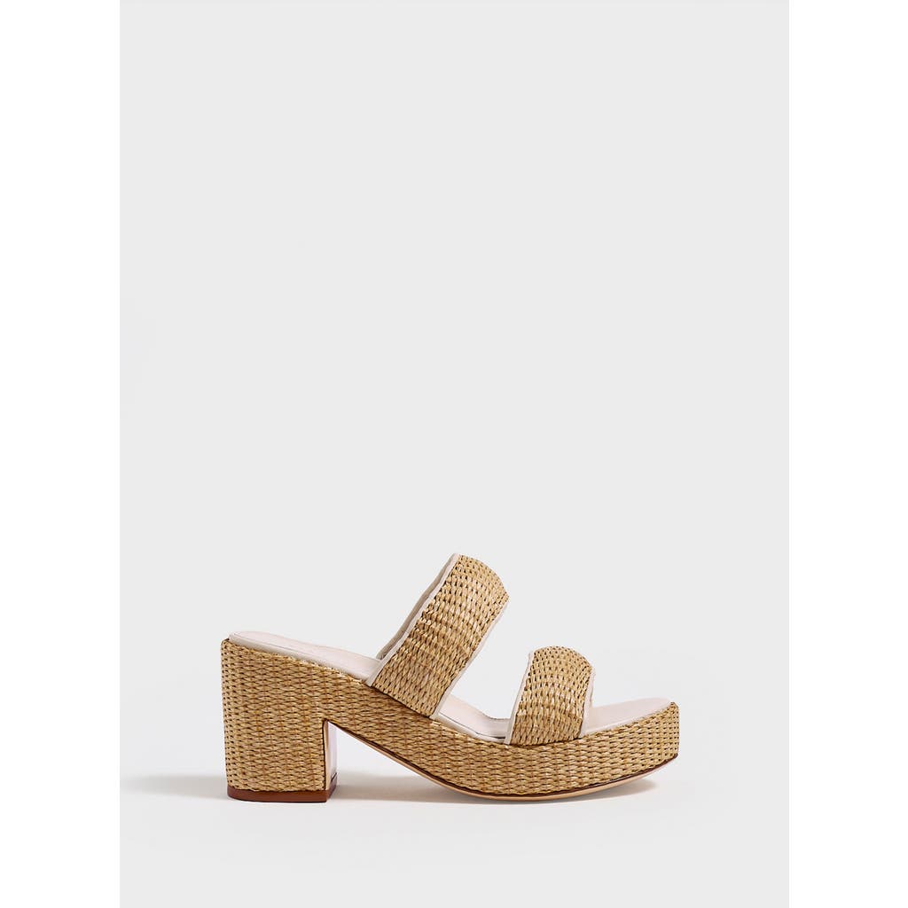Marion Parke Amelia Platform | Nappa/raffia In White