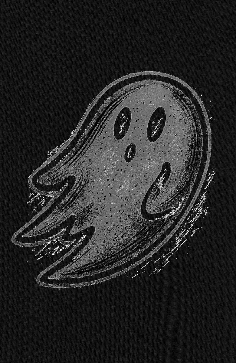 Dalix Mens Distressed Ghost Tee, Alternate, color, Black