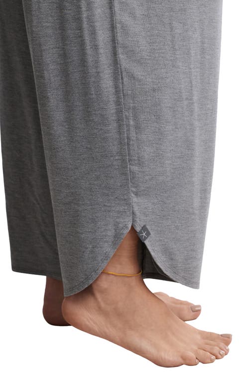 Barefoot Dreams Jersey Crop Wide Leg Pants In Gray
