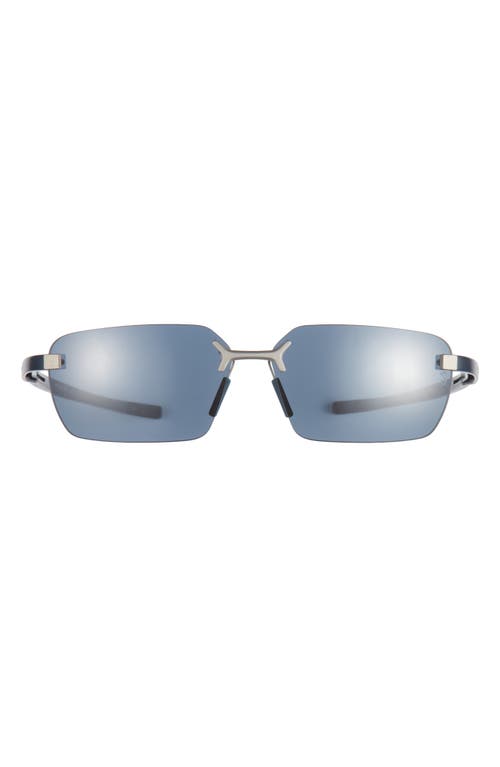 Tag Heuer Flex 59mm Rectangular Sport Sunglasses In Blue