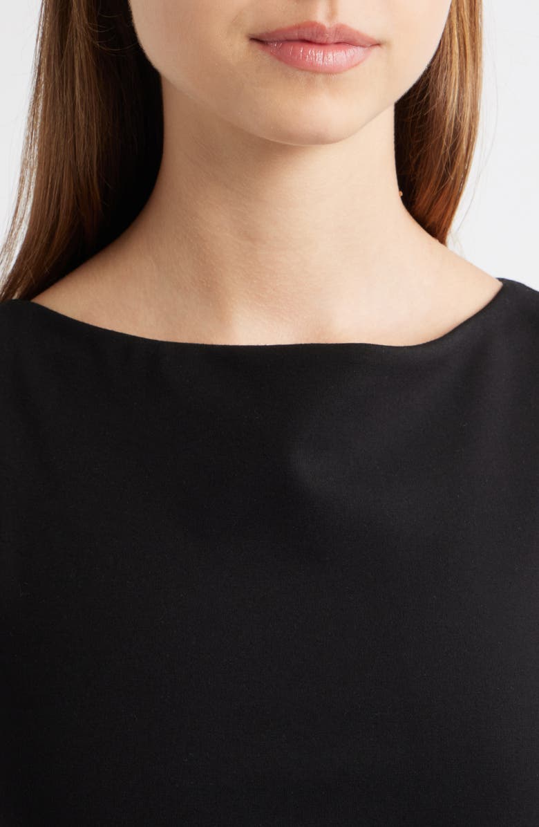 rag & bone Irina Shirred Ponte Tank, Alternate, color, Black