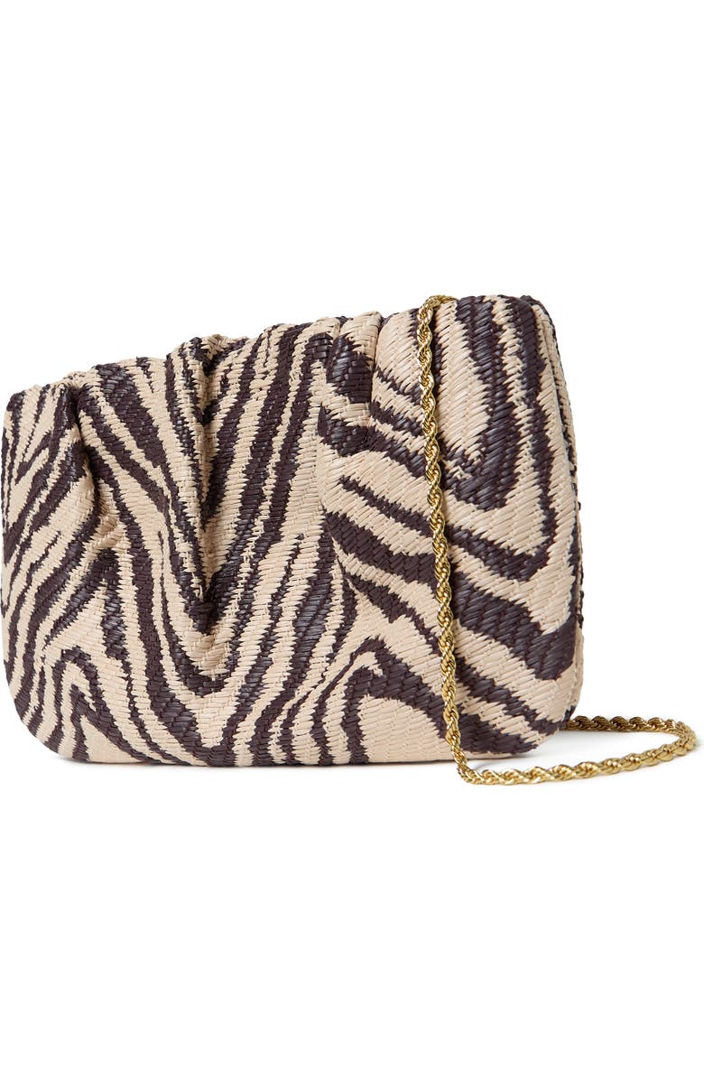 Loeffler Randall Serena Clutch, Alternate, color, Vintage Zebra