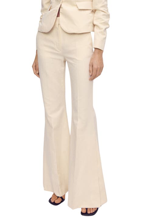 Cotton & Linen Flare Pants