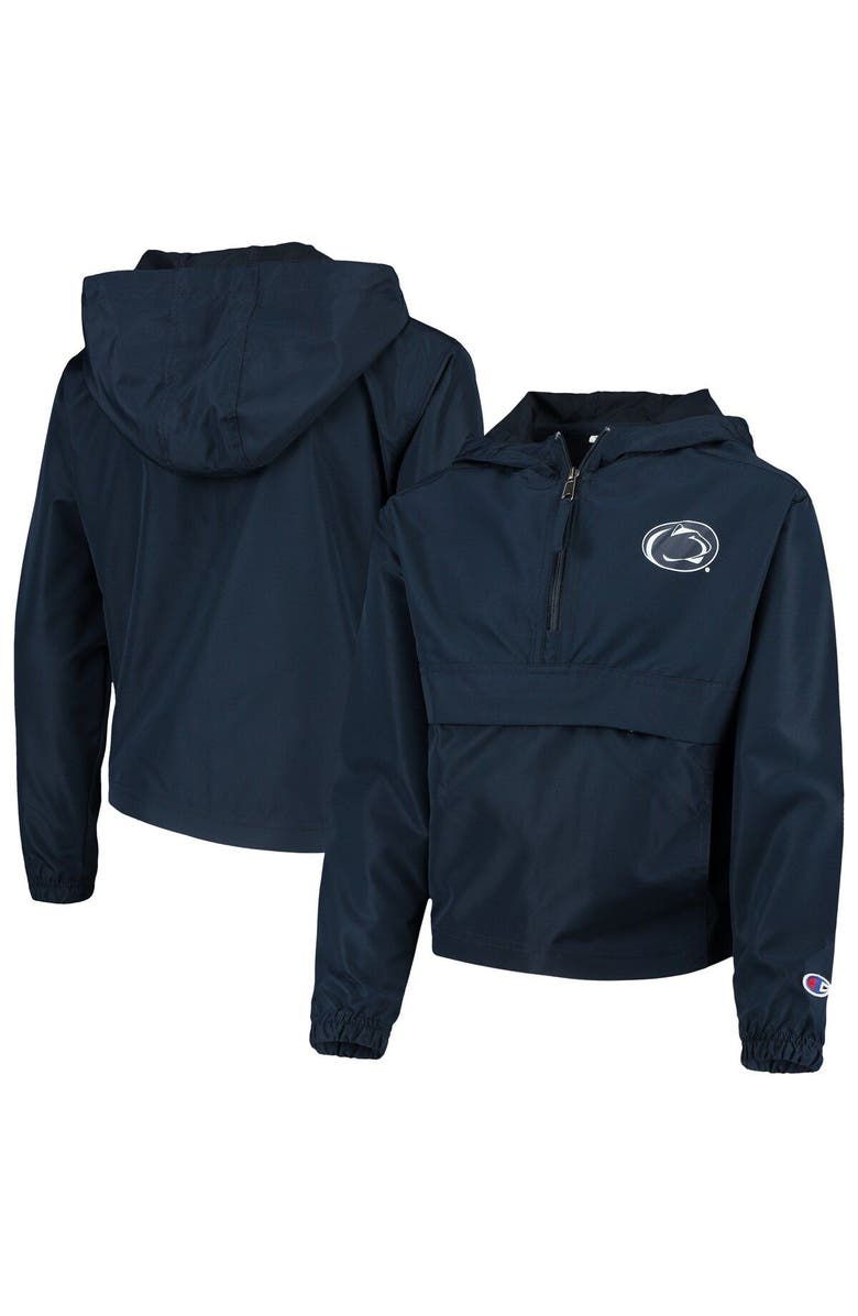 Champion Youth Champion Navy Penn State Nittany Lions Pack & Go Windbreaker Jacket, Main, color, Navy