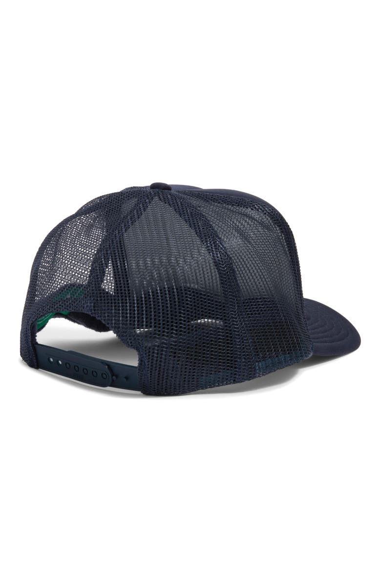 Beach Patch Trucker Hat, Alternate, color, NAVY