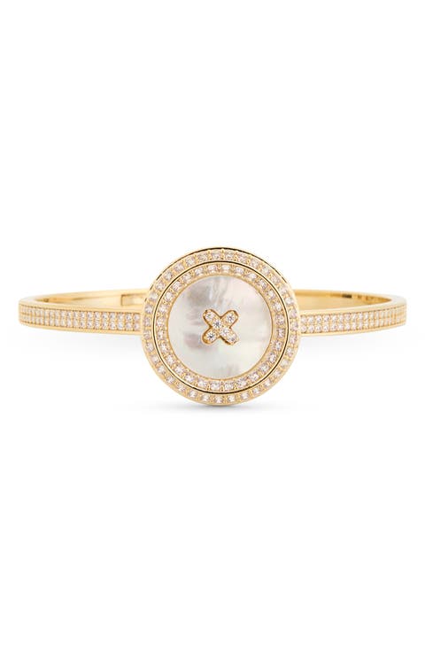 Lina Medallion Cuff Bracelet