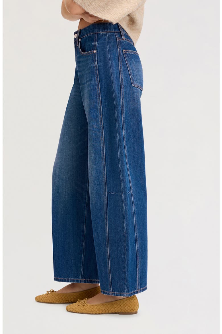 Barre High Waist Barrel Leg Jeans, Alternate, color, APPALOOSA WASH