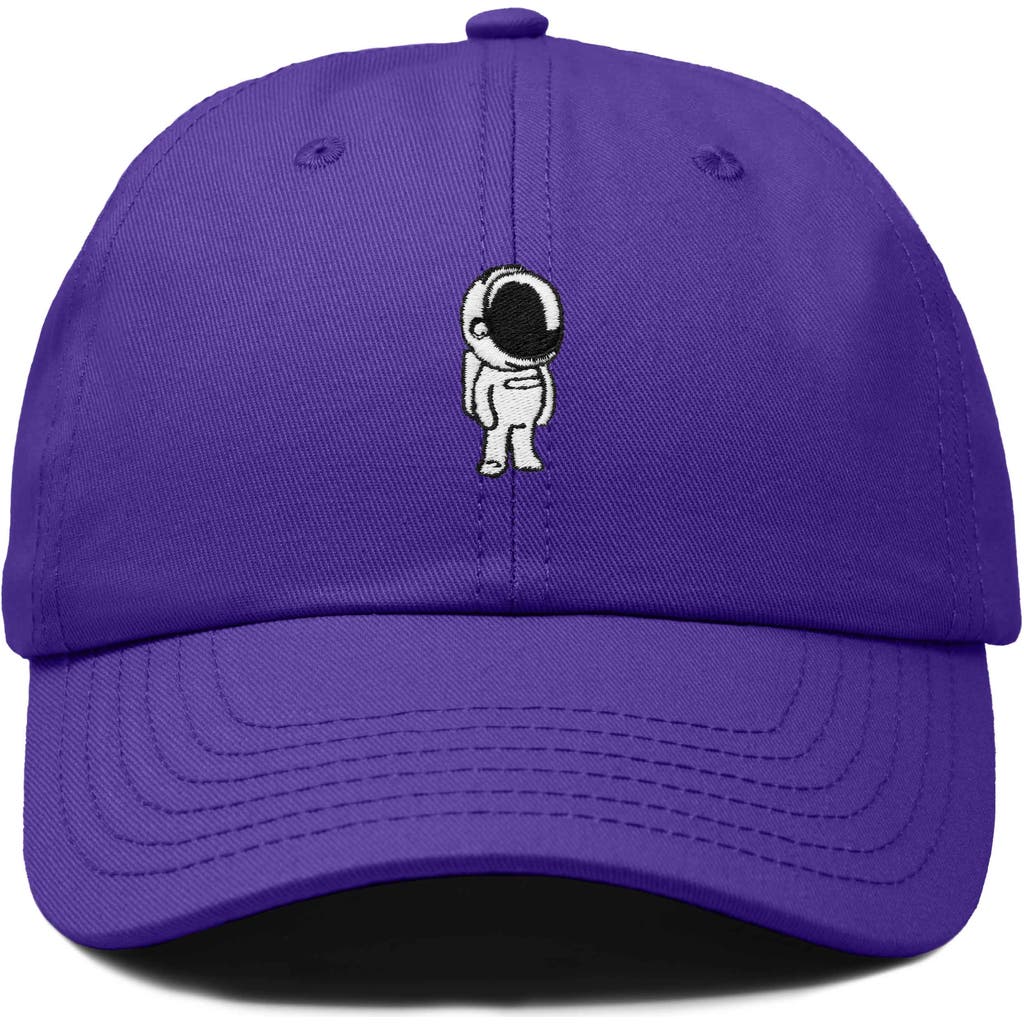 Dalix Astronaut Embroidered Space Hat In Purple