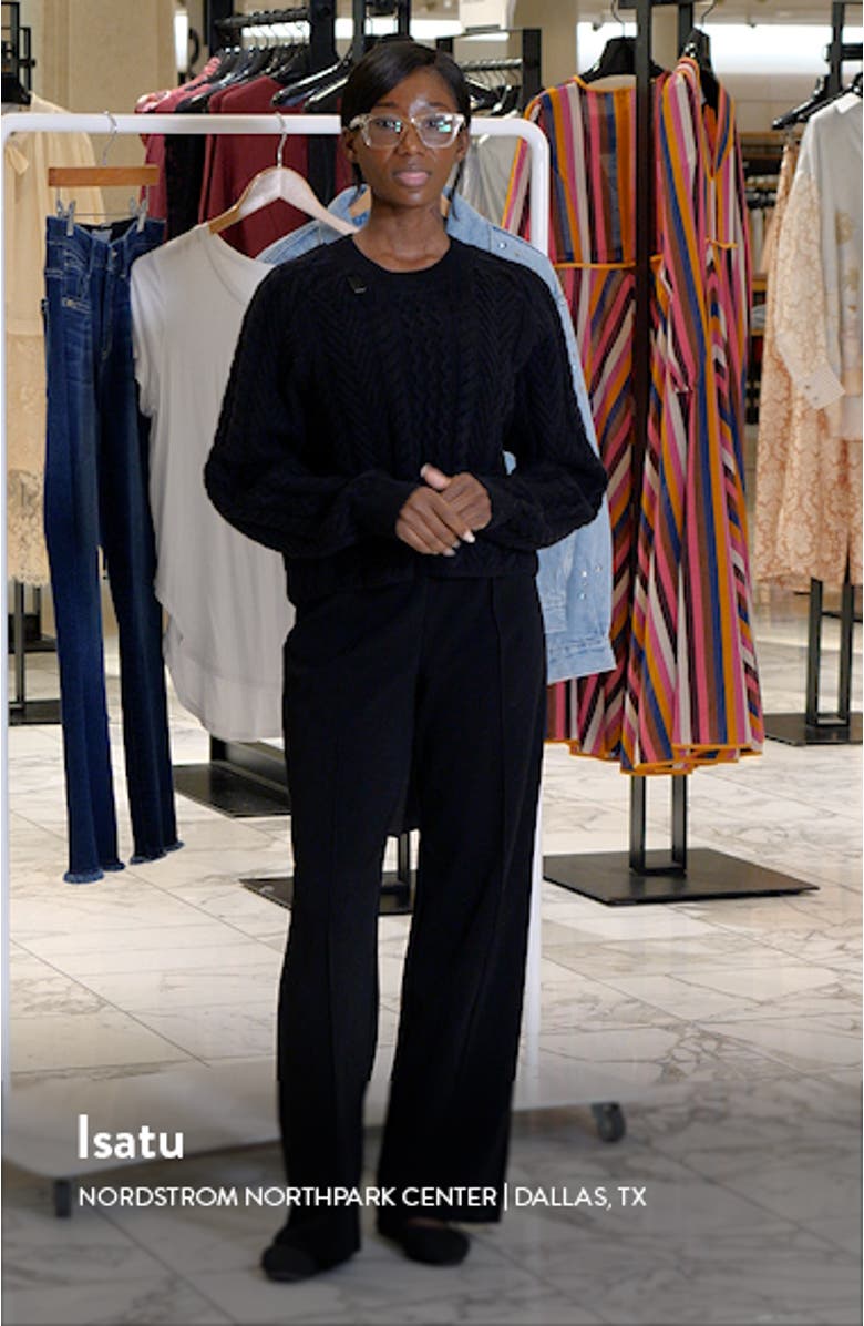 Mix Stitch Boxy Sweater, sales video thumbnail