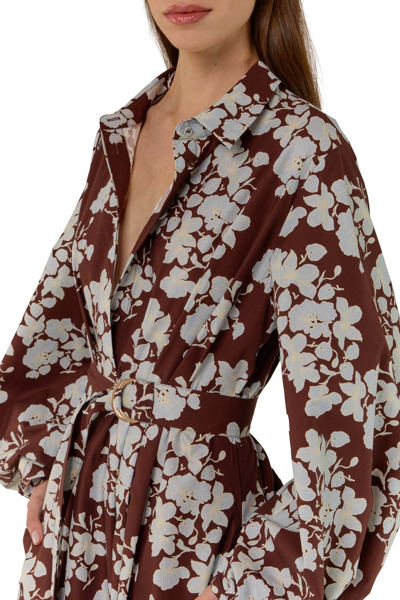 Emily Shirt Dress, Alternate, color, Tasman Floral