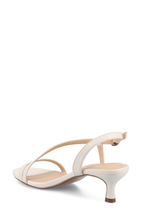 Journee Collection Jemry Kitten Heel Sandal In Bone