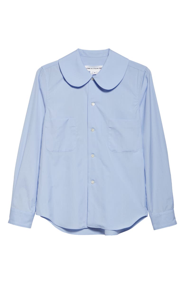 Comme des Garçons Girl Cotton Broadcloth Button-Up Shirt, Alternate, color, 