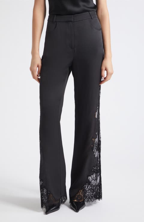 Priya Lace Detail Flared Pants