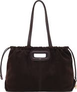 maje Suede Milpli tote bag