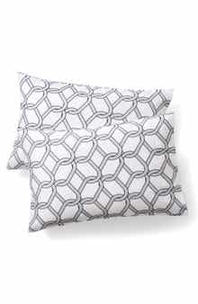 Set of Two Chain Print Pillowcases