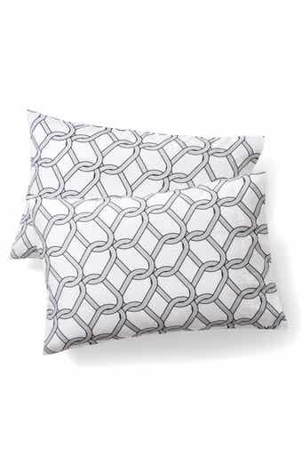 Set of Two Chain Print Pillowcases