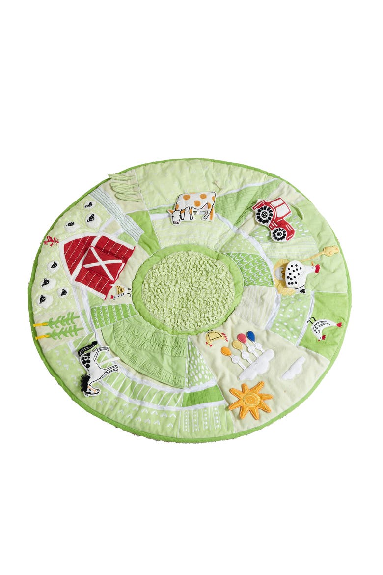WONDER AND WISE BY ASWEETS Farm Activity Play Mat, Main, color, MULTI