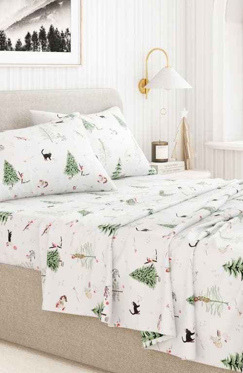 Woven & Weft Turkish Cotton Flannel Christmas Sheet Set