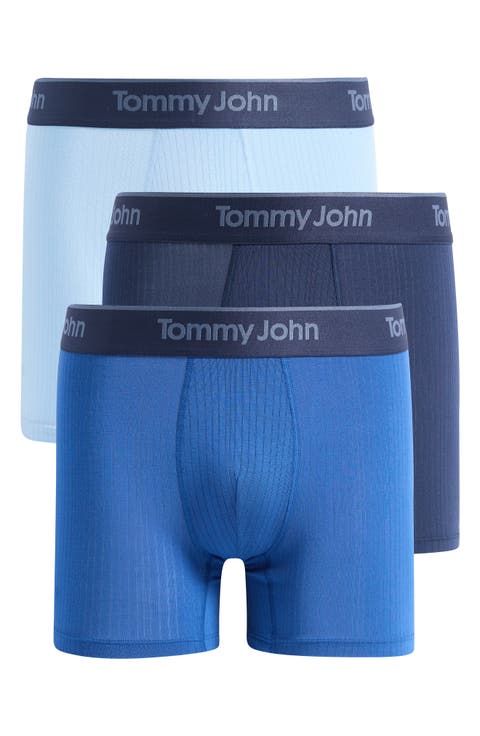 4-Pack Second Skin Luxe Rib Boxer Briefs