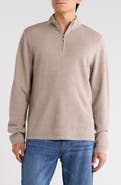 Nordstrom Piquè Quarter Zip Pullover
