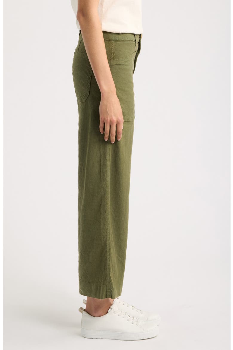 Limerick Wide Leg Carpenter Pants, Alternate, color, ARMY