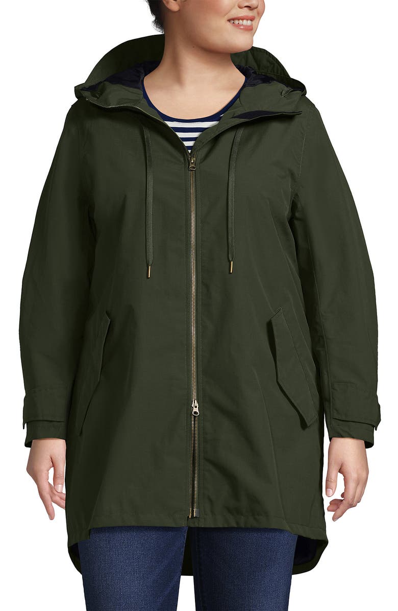 Lands' End Squall A-Line Rain Jacket, Main, color, 