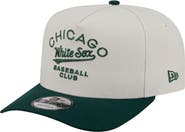 New Era Men's New Era Cream/Dark Green Chicago White Sox Chrome A-Frame 9FIFTY Snapback Hat