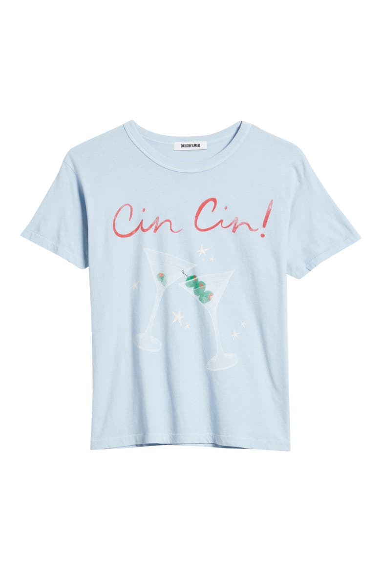 Cin Cin Cotton Graphic T-Shirt, Alternate, color, POWDER BLUE