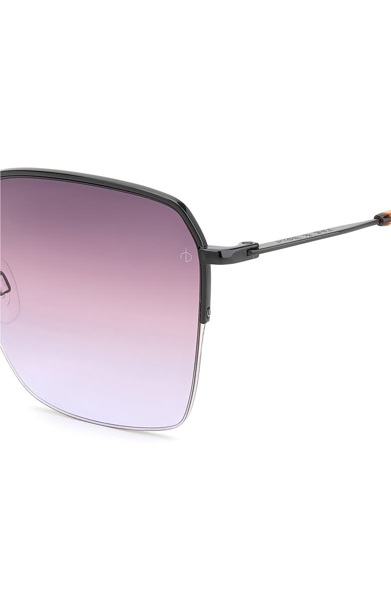 rag & bone 58mm Square Sunglasses, Alternate, color, 