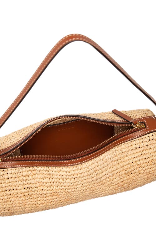 Staud Mini Taru Raffia Bag In Natural/tan