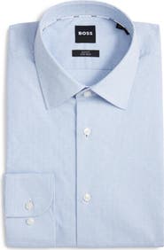 BOSS Hank Kent Slim Fit Performance Stretch Cotton Dress Shirt