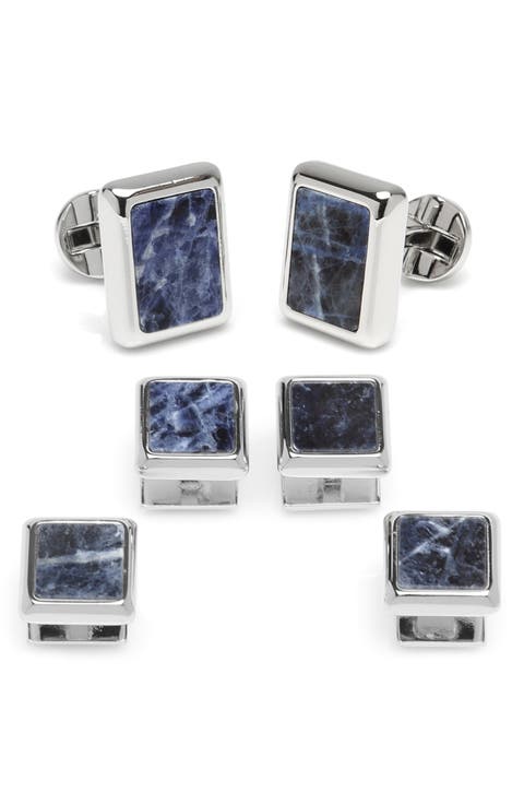 JFK Presidential Sodalite Cuff Link & Stud Set